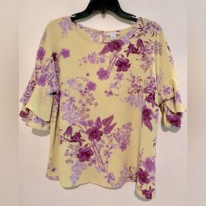 Liz Claiborne blouse with bell sleeves.